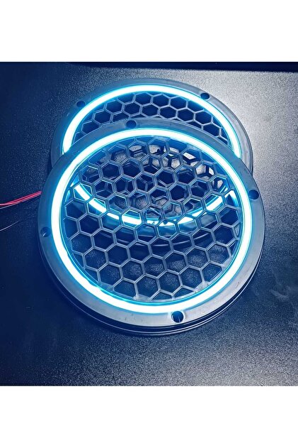 ARTIPOZİTİF 20cm Buzmavisi Neon Işıklı Hoparlör ve Midrange Kapağı