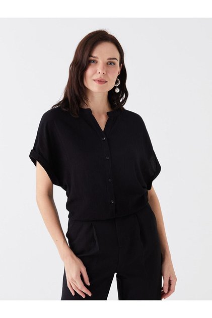 Straight Short Sleeve Women's Shirt