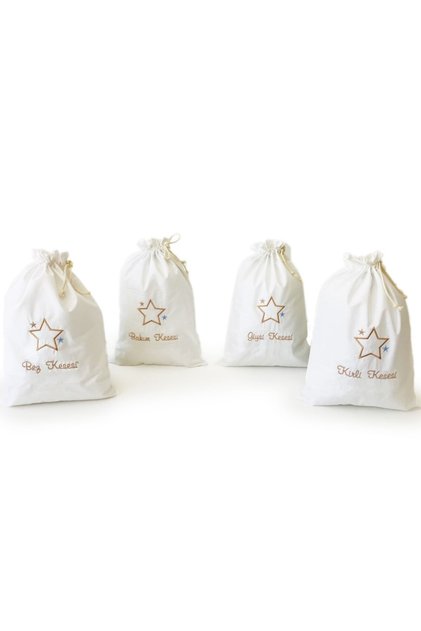 Embroidered Pouch Set 4 Pieces