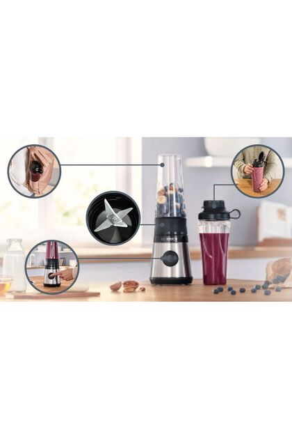 4lü Paslanmaz Çelik Bıçak Sistemi Premium Smoothie Blender Seti