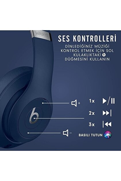 Beats Mx402ee/a Studio3 Wireless Over?ear Headphones Blue - Fiyatı