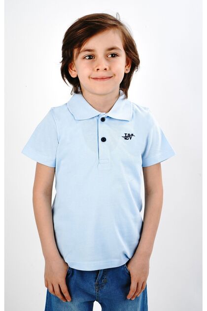 polo collar school t-shirt