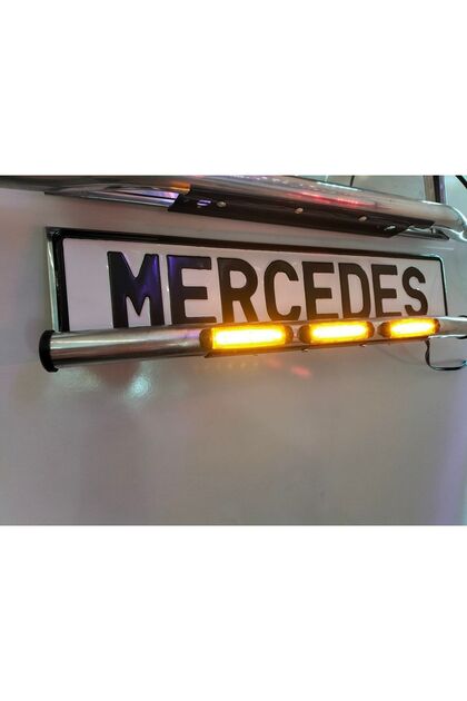 Krom Plakalık Krom Boynuz Sarı Ledli Model