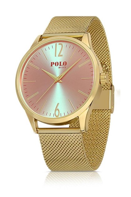 21423 Colorful Glass Mesh Men's Wristwatch