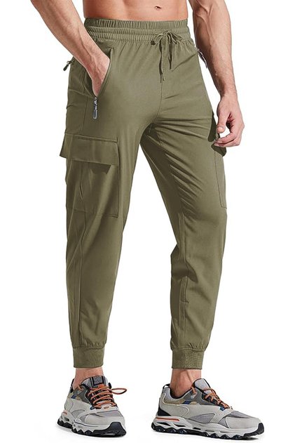 Men's Quich Dry Running Athletic Skinny Leg Joggers Lightweight Outdoor Trousers