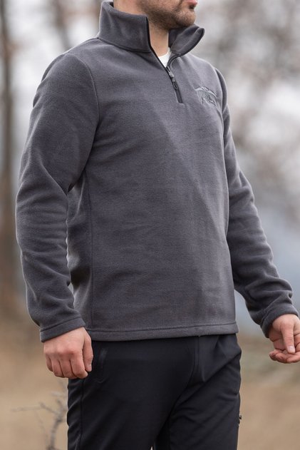 Kartal Nakışlı Polar Sweatshirt