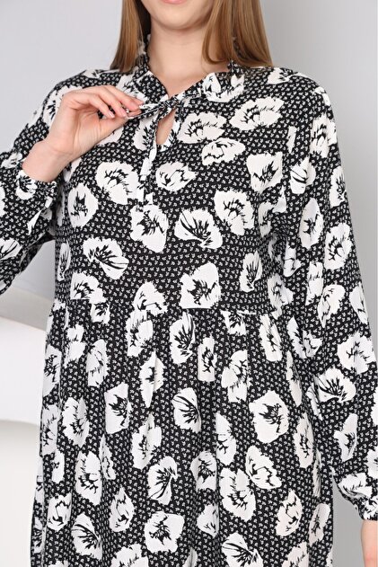 mervemoda Cotton woven fabric - Women's long sleeved summer dress- Trendyol