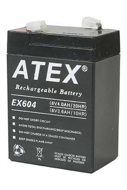 ATEX Ax-604 6v 4ah Bakımsız Kuru Akü - Fiyatı, Yorumları
