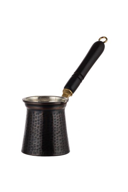 Copper Coffee Pot Turkish Coffee Espresso Milk Heat Herbal Tea Brewing Coffee Pot for 2-3 Persons