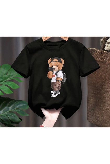 Teddy Bear Printed T-Shirt for 2-15 Years Old Children