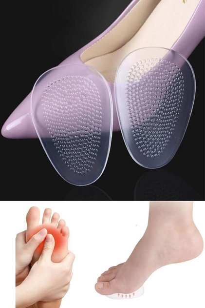 Stiletto Non-Slip Gel Insoles Adhesive Foot Callus Protector Shoe Insoles 1 Pair