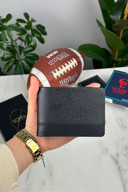 100% Genuine Leather Milano Black Men's Leather Wallet