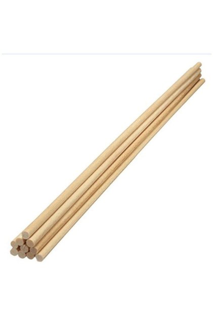 Ahşap Yuvarlak Çubuk 20cm. 12 Adet
