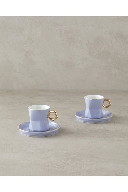 Axel New Osullu Coffee Cup Set - 4 Pieces, 2 People, Lilac