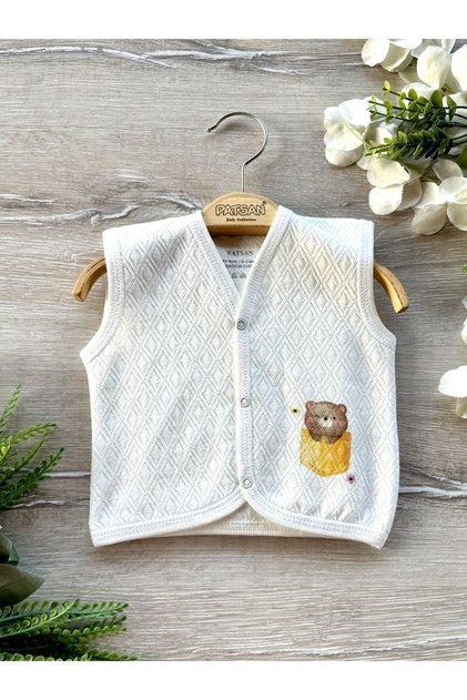 Quilted Seasonal Baby Vest Bear