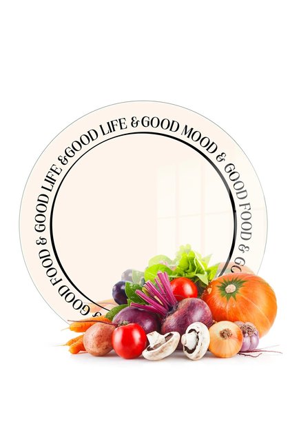Glass Cutting Board and Presentation Tray Good Life 30X30 cm