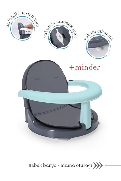 Perfecto Yandan Açılır Minderli Banyo & Mama Oturağı