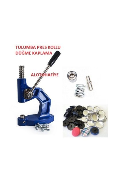 Tulumba Pres Kollu Pres Makinası Ve Düğme Kaplama Takımı Set Şeklinde