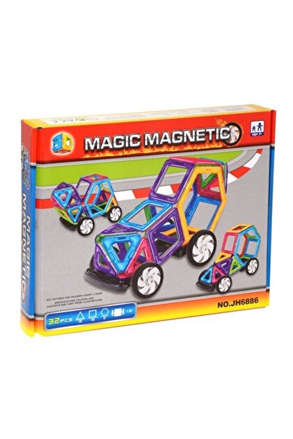 Kızılkaya Oyuncak Marka: Kzl-jh6886 Kızılkaya, Manyetik Set 32
