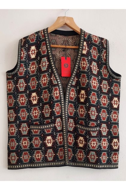 Women's Gardenia Model Pocket Knitwear Vest