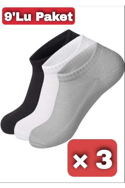Sneakers Cotton Men's Socks 9 Pack Invisible Socks