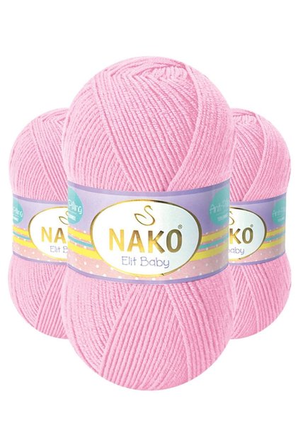 Elit Baby Color:06936 (LIGHT PINK) Anti-pilling Hand Knitting Yarn/wool 1 Piece