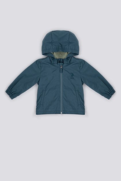 قاعدة. معطف واق من المطر للفتيات الصغيرات من Polo Assn The Innocence Of Pink باللون الوردي