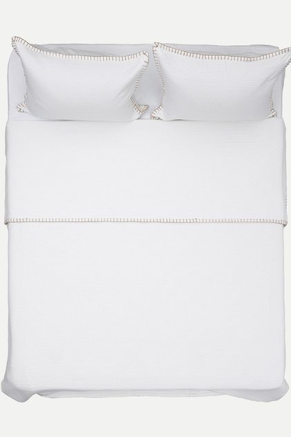 Patara Light Milk Coffee Multi-Purpose 100% Cotton Double Bedspread 240x250 7506a