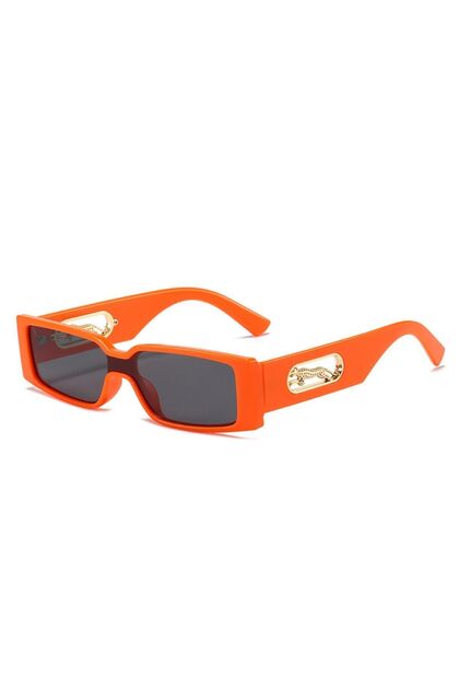 Orange Women's Panther Embroidered Sunglasses