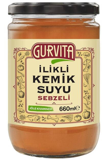 Jöle Kıvamında Ilikli Kemik Suyu Sebzeli 660 ml