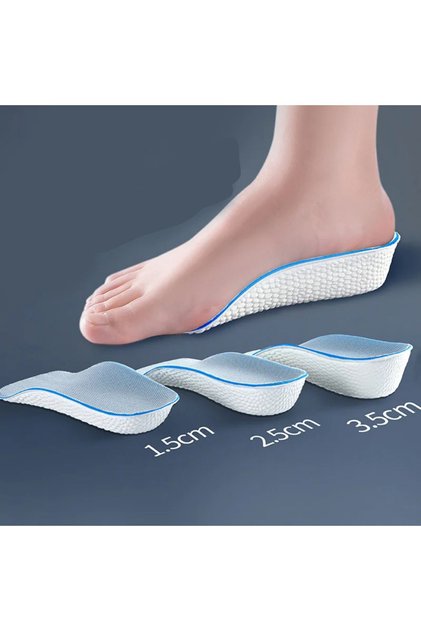 2,5 Cm Ortopedik Tabanlık Topuk Yükseltici Boy Uzatıcı Tabanlık Hava Yastıklı Ayakkabı Içi Köpük