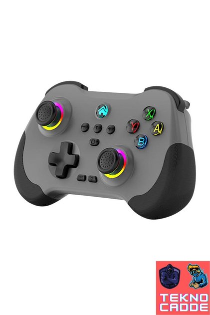 Z01 PC/IOS/PS4/PS3/Switch/ANDROID Telefon Tablet Titreşimli RGB Bluetooth Joystick Gamepad