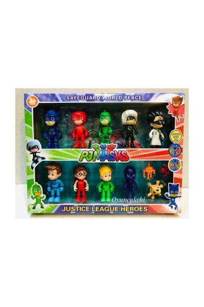 Pj Mask Pija Maskeliler Oyuncak Figür Seti 12 Parça Pj Masks