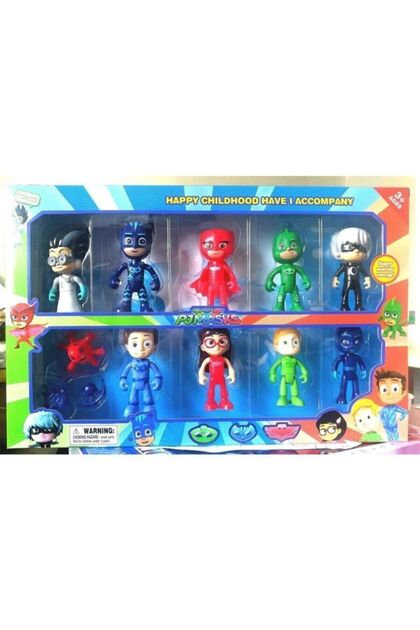 Pijamaskeliler 12 Parça Figür Set