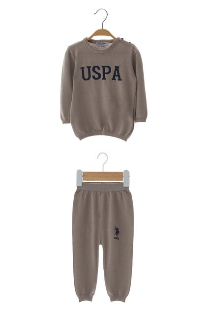 Base. Polo Assn Brown Baby Double Set