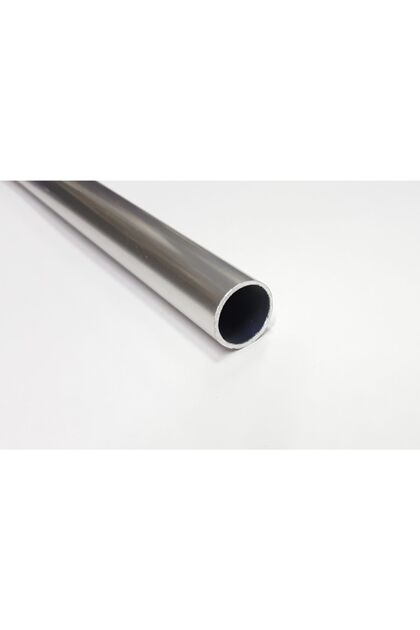 Alüminyum Yuvarlak Boru Renk Gri Uzunluk 100 cm Dış Çap 16 mm - Mobilya Profilleri