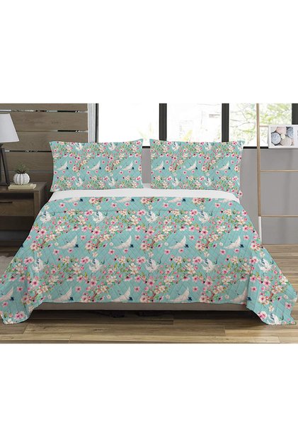 Floral Pattern Double Printed Pique (200X220 cm)