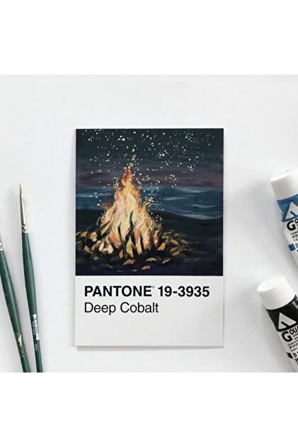 Poli Art Design Pantone 25 ad. Toprak renler Postcards