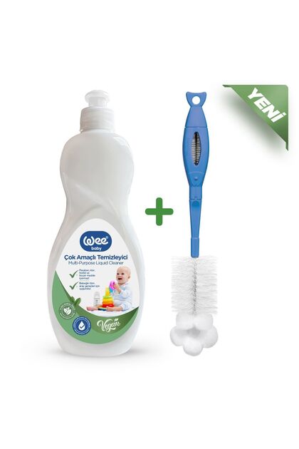 Vegan Çok Amaçlı Temizleyici & Biberon Temizleme Fırçası