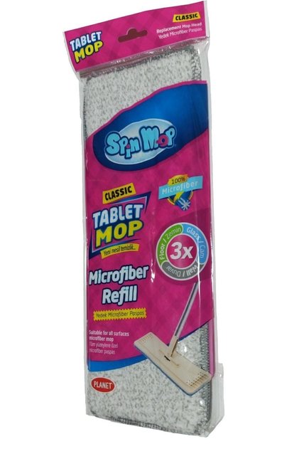 (3 ADET) Spin Mop Orijinal Tablet Mop Bezi