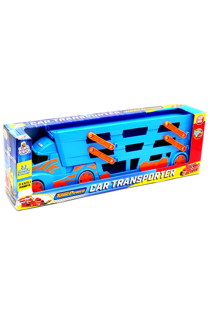King Toys Yarış Parkurlu Taşıyıcı Tır Mavi 1033 ARABASIZ Mavi