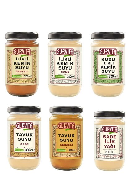 Ilikli Kemik Suyu Karışık Paket 320 Ml 6'lı