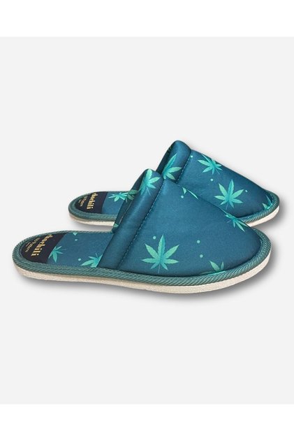 Women's Leaf Patterned Dowry House Slippers