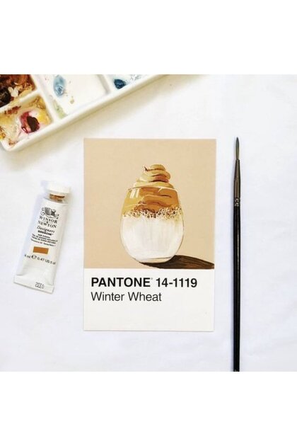 Poli Art Design Pantone 25 ad. Toprak renler Postcards