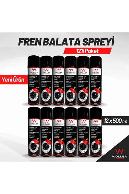 Fren Balata Spreyi Ve Genel Temizleme Spreyi 500 Ml. 12 Adet