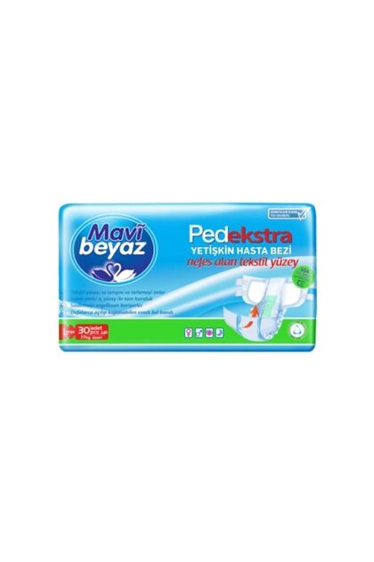 Pad Extra Textile Surface Adult Waistband Patient Diapers Large 30 Pieces