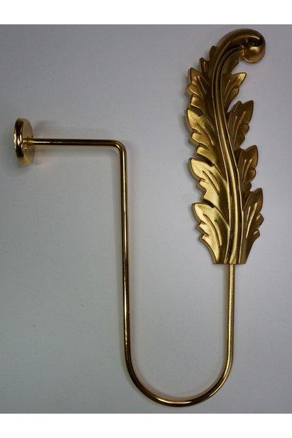 Yaprak Fon Perde Bağlama Renso Kol Bağı Gold (1 Adet)