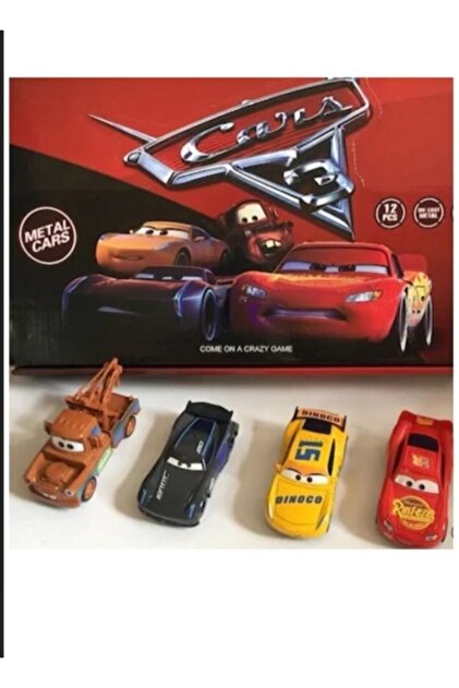 Genel Markalar Bade Oyuncak Şimşek Mcqueen Metal Cars 4'lü Oyuncak