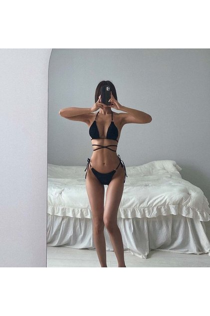 Ring detailed bikini set