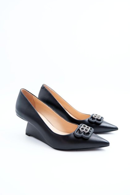 Women's Genuine Leather Wedge Heel Shoes